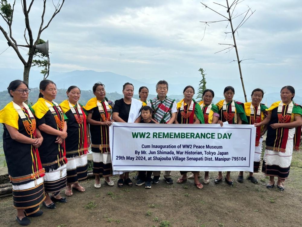 Jun Shimada, a War Historian from Japan inaugurated the World War II Peace Museum in Shajouba village, Mao on May 29.